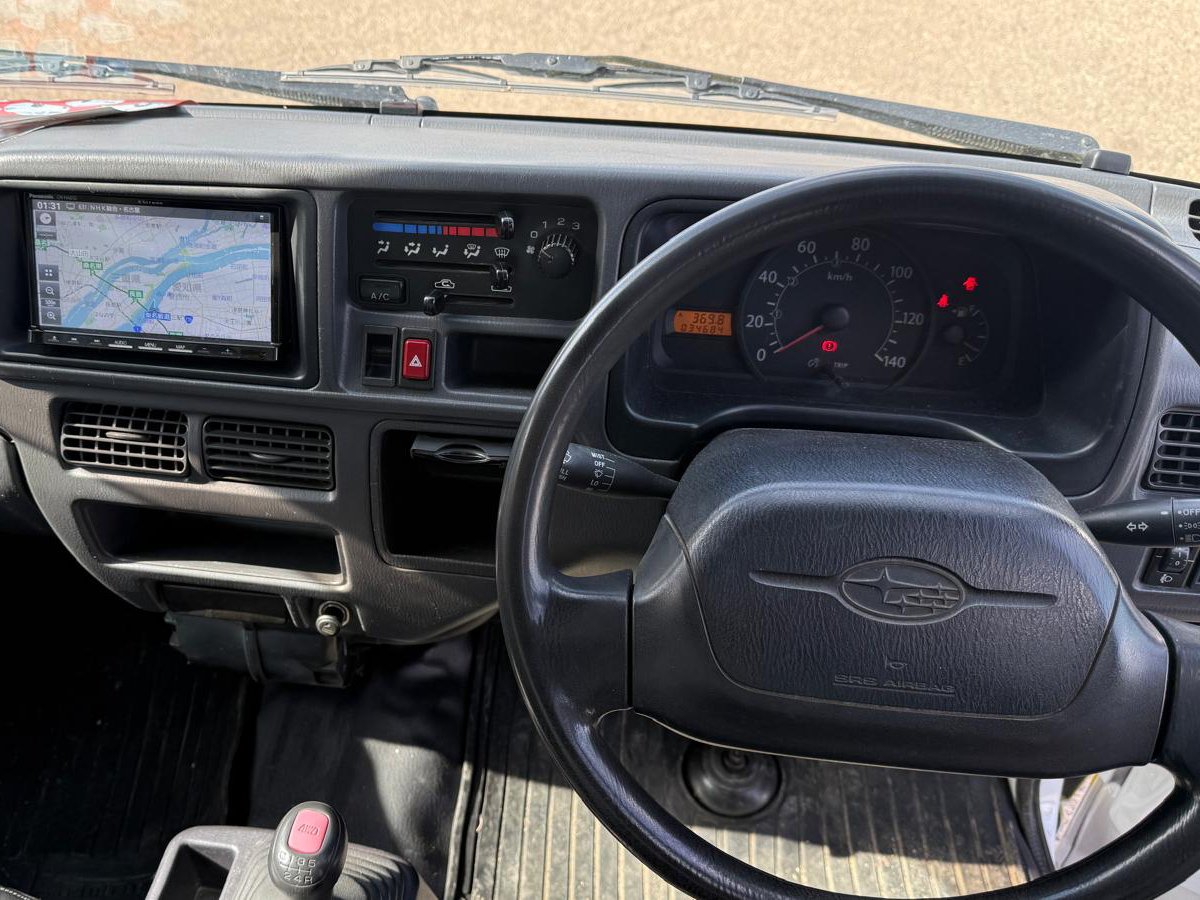 
								2007 Subaru Sambar Yellow Cargo Mini Truck 4WD #167 full									