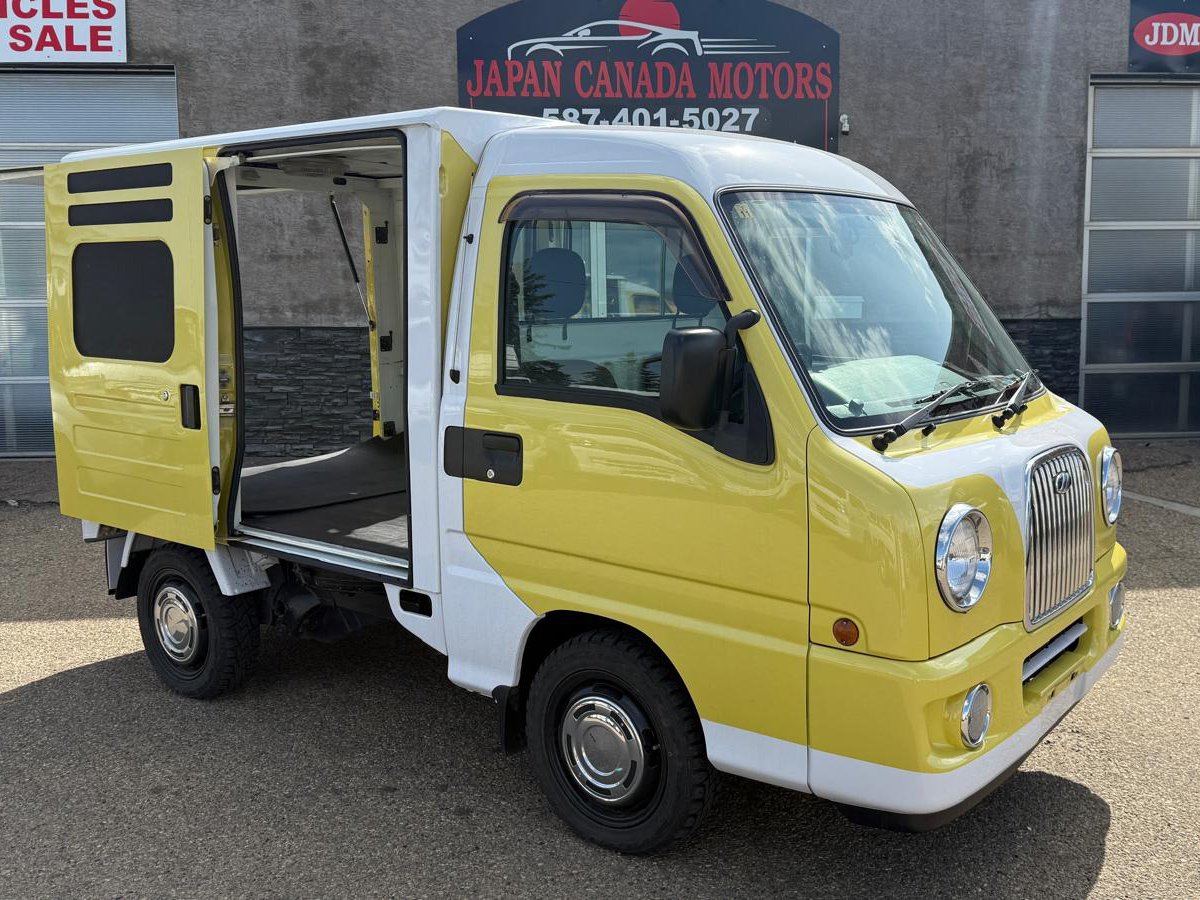 
								2007 Subaru Sambar Yellow Cargo Mini Truck 4WD #167 full									